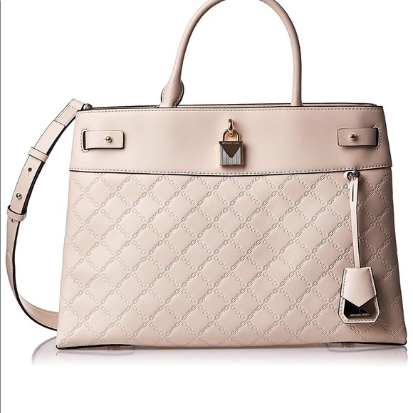 Michael Kors Handbags - Michael Kors Gramercy Chain Embossed Satchel.
